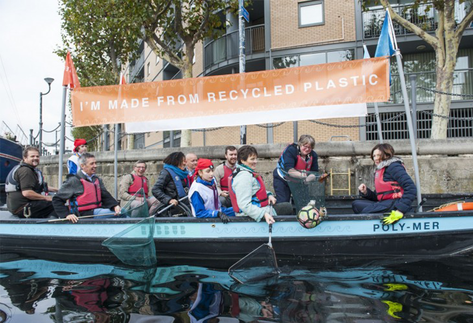 The world's first boat made from 99 recycled plastic waste